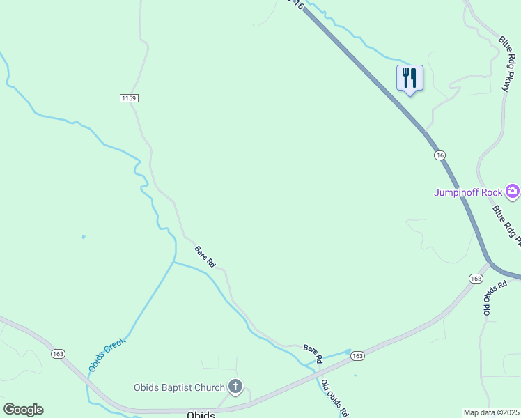 map of restaurants, bars, coffee shops, grocery stores, and more near 1431 Wade Bare Road in Jefferson
