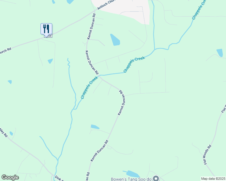 map of restaurants, bars, coffee shops, grocery stores, and more near 35 Edenglen Lane in Timberlake