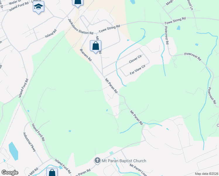 map of restaurants, bars, coffee shops, grocery stores, and more near 493 Clover Circle in Jacksboro