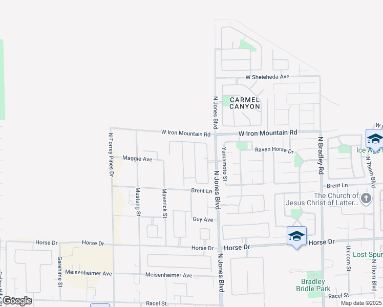 map of restaurants, bars, coffee shops, grocery stores, and more near 8705 Lavender Ridge Street in Las Vegas