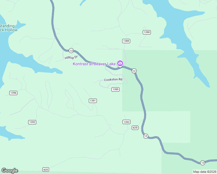 map of restaurants, bars, coffee shops, grocery stores, and more near 8360 Canyon Village Road in Rogers