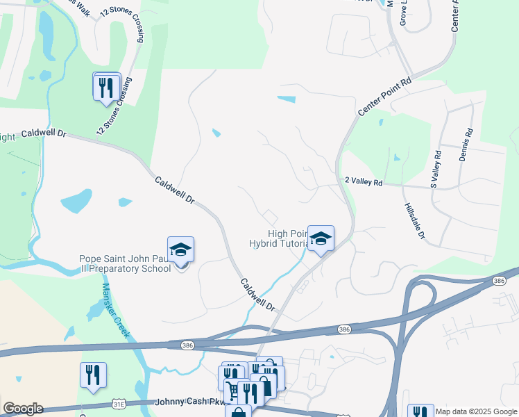 map of restaurants, bars, coffee shops, grocery stores, and more near 1037 Center Point Road in Hendersonville