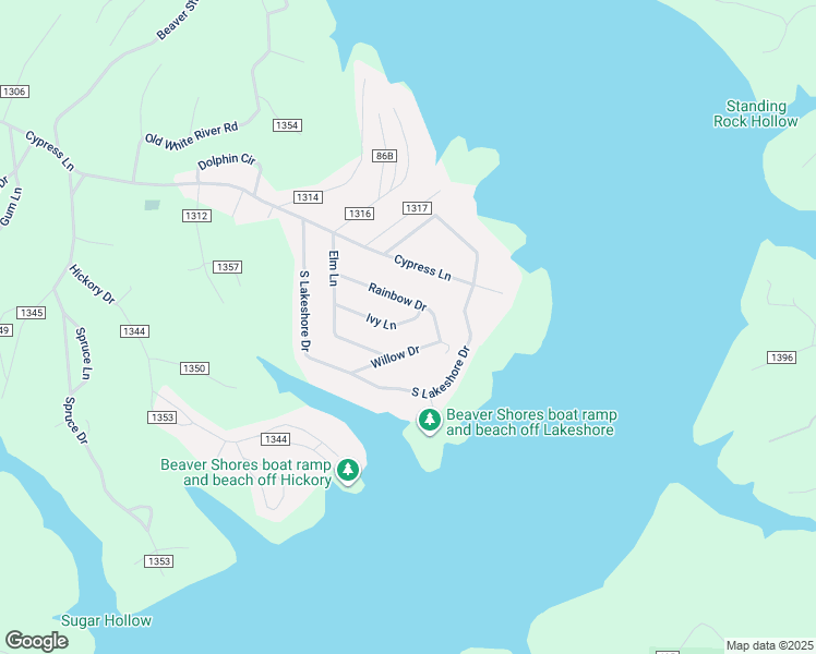 map of restaurants, bars, coffee shops, grocery stores, and more near 16537 Ivy Lane in Rogers