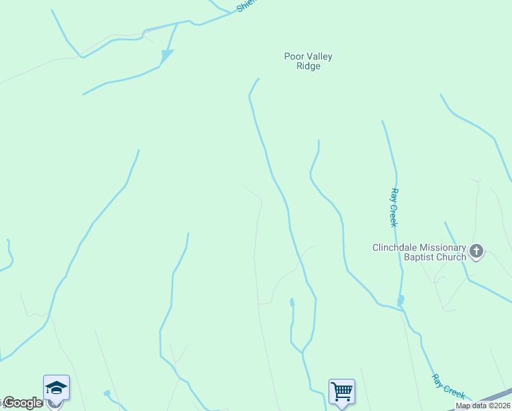 map of restaurants, bars, coffee shops, grocery stores, and more near 824 Deer Ridge Dr in Rutledge