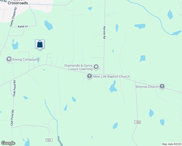 map of restaurants, bars, coffee shops, grocery stores, and more near 2175 Vicksboro Road in Henderson