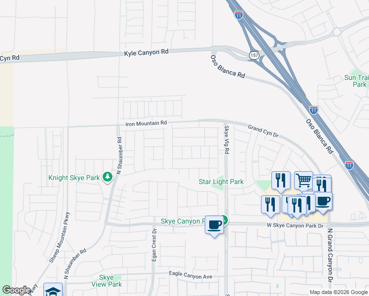 map of restaurants, bars, coffee shops, grocery stores, and more near 9012 Laurel Creek Street in Las Vegas