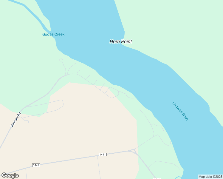 map of restaurants, bars, coffee shops, grocery stores, and more near 118 Apache Road in Harrellsville