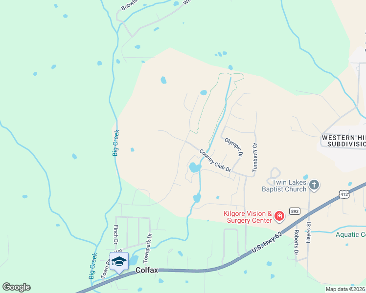 map of restaurants, bars, coffee shops, grocery stores, and more near 111 Augusta Circle in Mountain Home