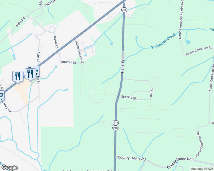 map of restaurants, bars, coffee shops, grocery stores, and more near 175 Castleton Cove in Paris