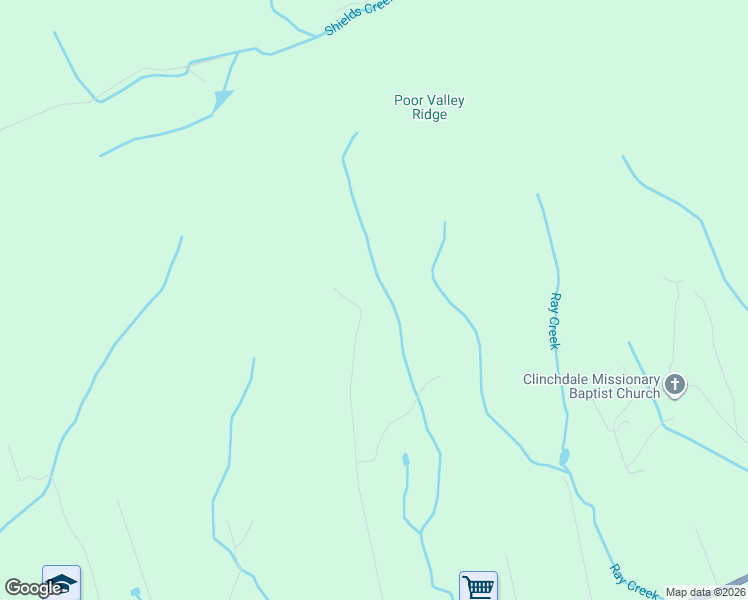 map of restaurants, bars, coffee shops, grocery stores, and more near 824 Deer Ridge Dr in Rutledge