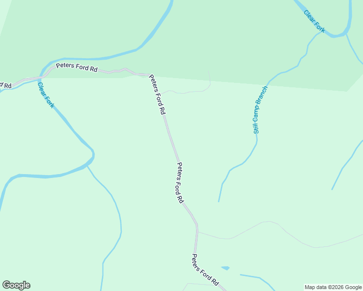 map of restaurants, bars, coffee shops, grocery stores, and more near 556 Peters Ford Road in Sunbright