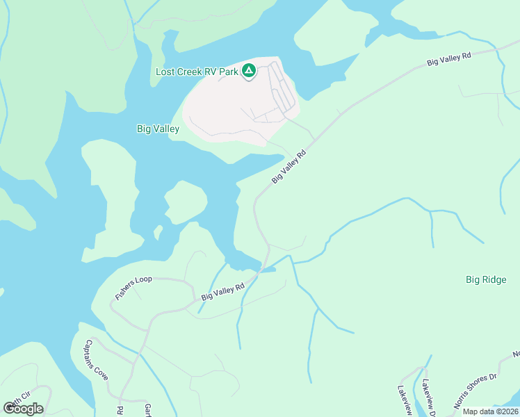 map of restaurants, bars, coffee shops, grocery stores, and more near 659 Big Valley Road in Sharps Chapel