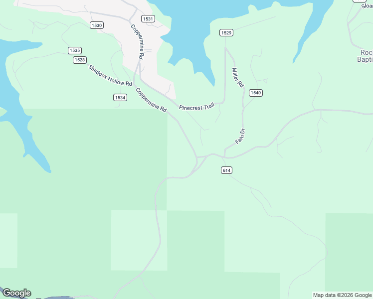 map of restaurants, bars, coffee shops, grocery stores, and more near 19051 Coppermine Road in Rogers