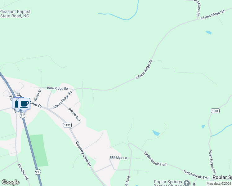 map of restaurants, bars, coffee shops, grocery stores, and more near 114 Shiloh Farm Trail in State Road