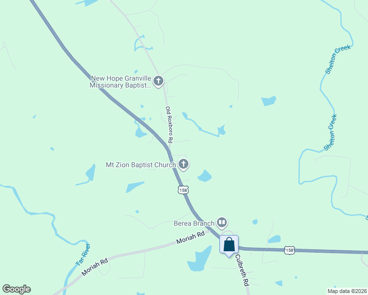 map of restaurants, bars, coffee shops, grocery stores, and more near 5614 Old Roxboro Road in Oxford