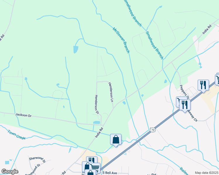 map of restaurants, bars, coffee shops, grocery stores, and more near 175 Henderson Lane in Paris
