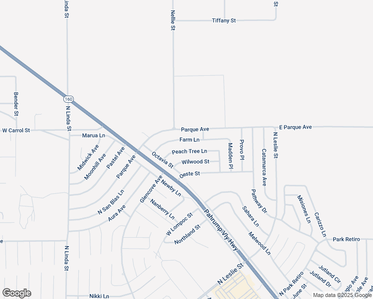 map of restaurants, bars, coffee shops, grocery stores, and more near 420 Peach Tree Lane in Pahrump