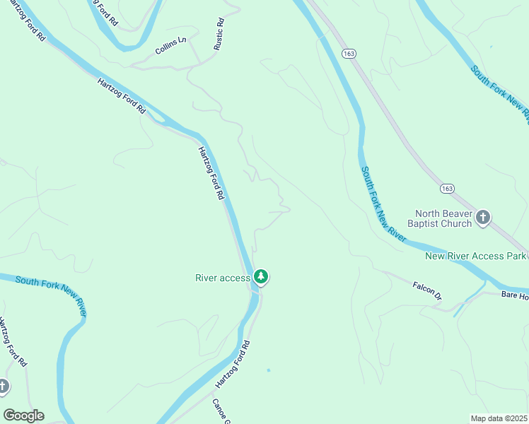 map of restaurants, bars, coffee shops, grocery stores, and more near 3307 Hartzog Ford Road in West Jefferson