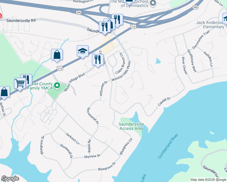 map of restaurants, bars, coffee shops, grocery stores, and more near 108 Dalton Circle in Hendersonville
