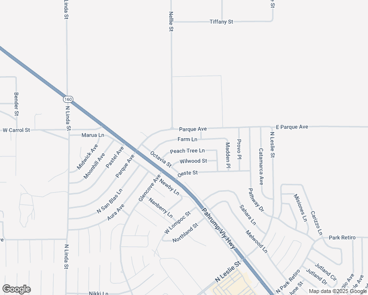 map of restaurants, bars, coffee shops, grocery stores, and more near 420 Peach Tree Lane in Pahrump
