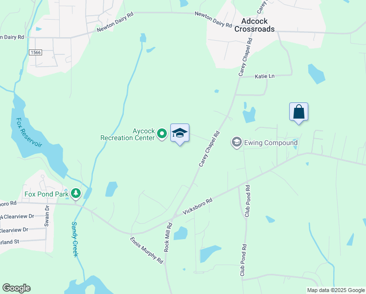 map of restaurants, bars, coffee shops, grocery stores, and more near 305 Carey Chapel Road in Henderson
