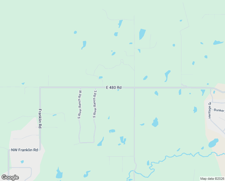 map of restaurants, bars, coffee shops, grocery stores, and more near 8597 East 480 Road in Claremore