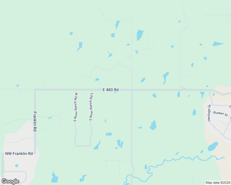 map of restaurants, bars, coffee shops, grocery stores, and more near 8597 East 480 Road in Claremore