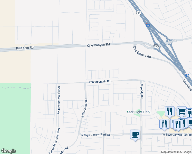 map of restaurants, bars, coffee shops, grocery stores, and more near 9221 Litvin Street in Las Vegas