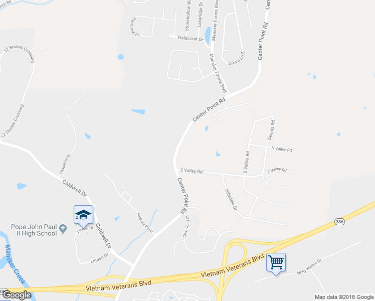 map of restaurants, bars, coffee shops, grocery stores, and more near 1210 Center Point Road in Hendersonville