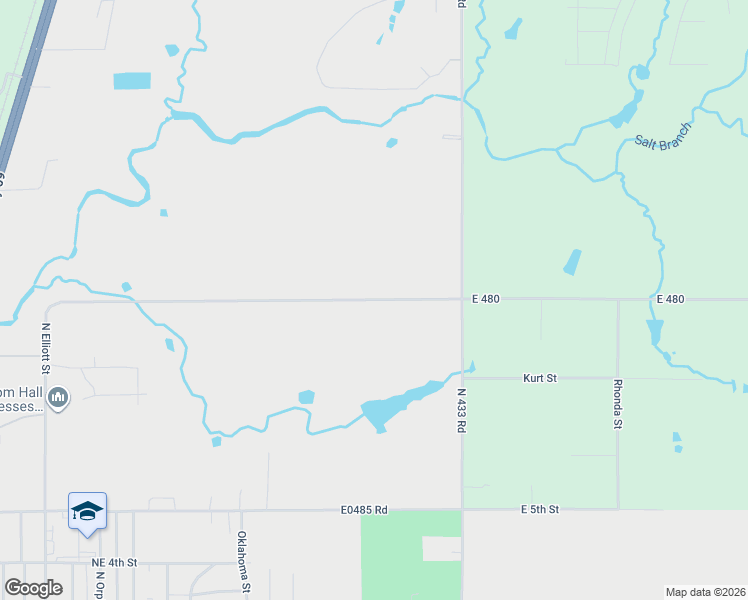 map of restaurants, bars, coffee shops, grocery stores, and more near in Pryor