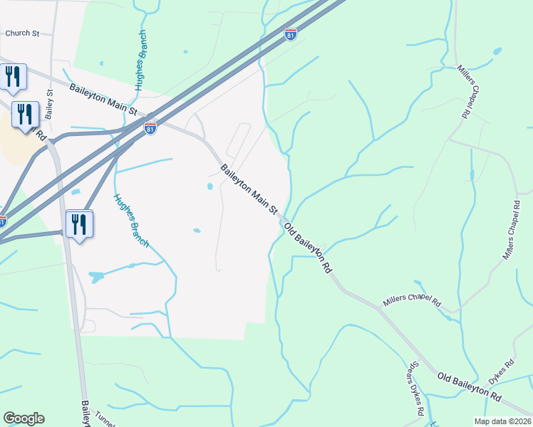 map of restaurants, bars, coffee shops, grocery stores, and more near 119 Baileyton Main Street in Greeneville