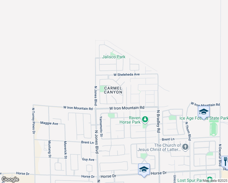 map of restaurants, bars, coffee shops, grocery stores, and more near in Las Vegas