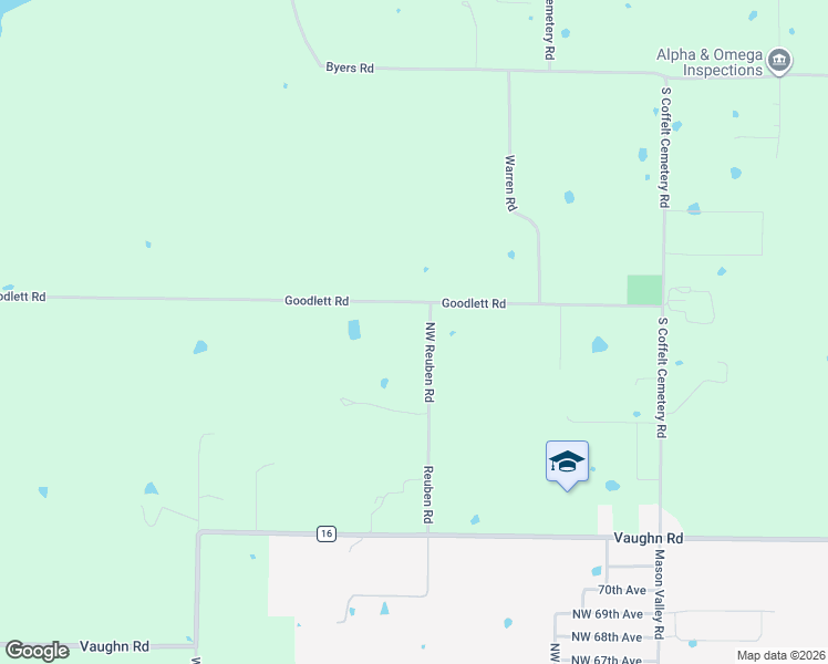 map of restaurants, bars, coffee shops, grocery stores, and more near 8455 Reuben Road in Bentonville