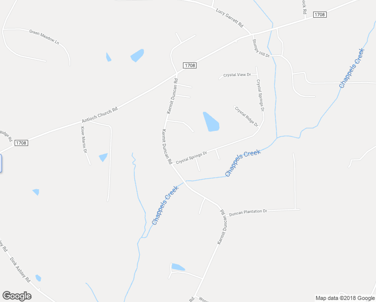 map of restaurants, bars, coffee shops, grocery stores, and more near 97 Crystal Springs Drive in Timberlake