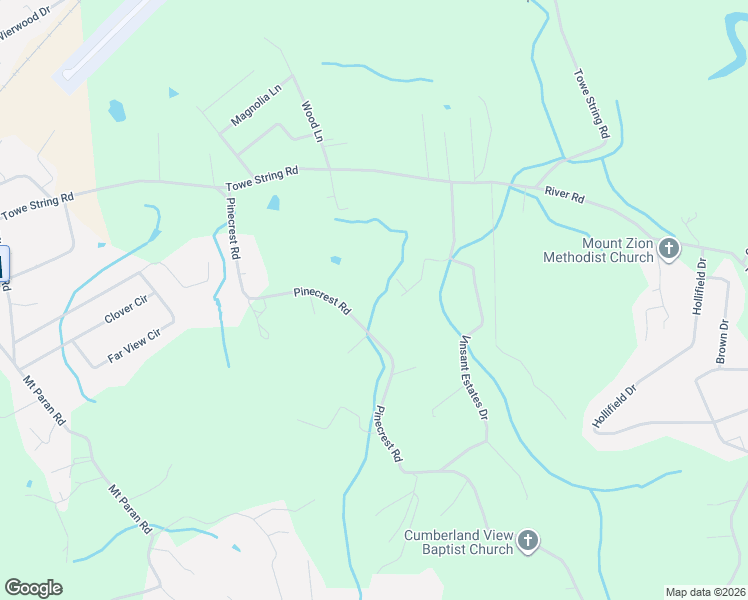 map of restaurants, bars, coffee shops, grocery stores, and more near 397 Pinecrest Road in Jacksboro