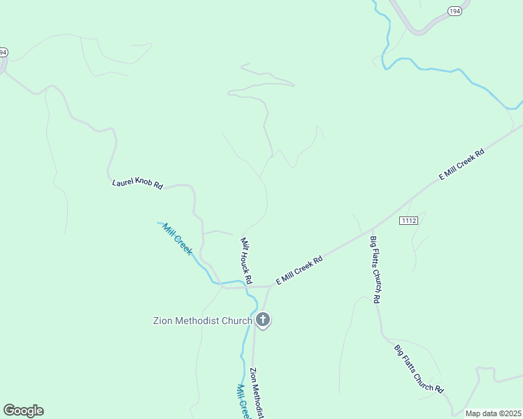 map of restaurants, bars, coffee shops, grocery stores, and more near 387 Milt Houck Road in Todd