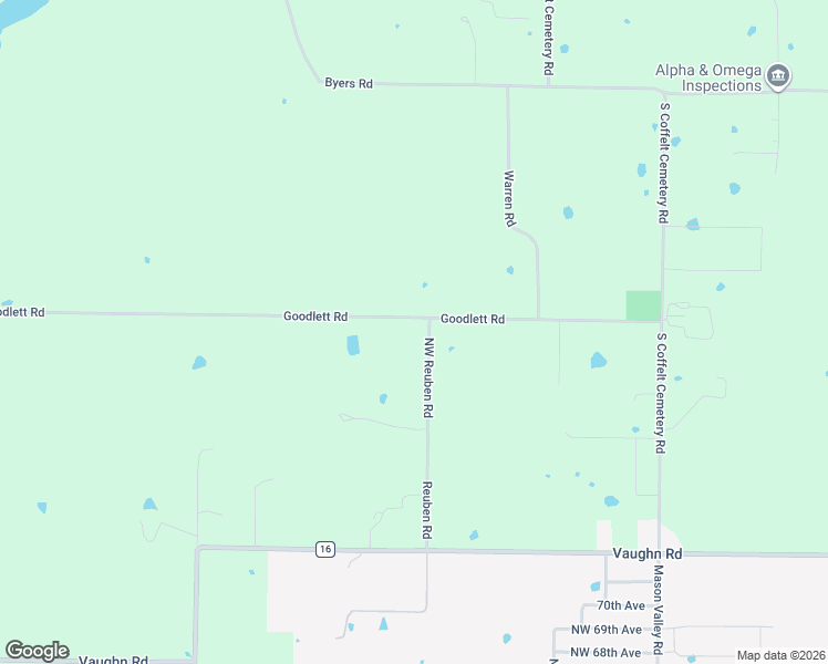 map of restaurants, bars, coffee shops, grocery stores, and more near 8455 Reuben Road in Bentonville