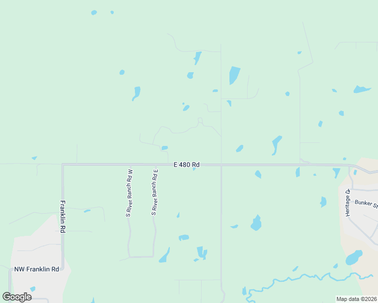 map of restaurants, bars, coffee shops, grocery stores, and more near 8597 East 480 Road in Claremore