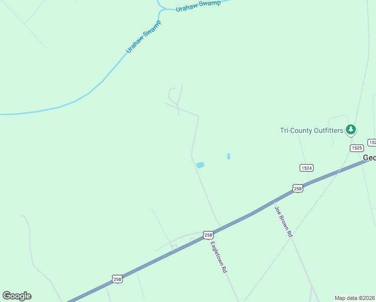 map of restaurants, bars, coffee shops, grocery stores, and more near 5809 U.S. 258 in Woodland