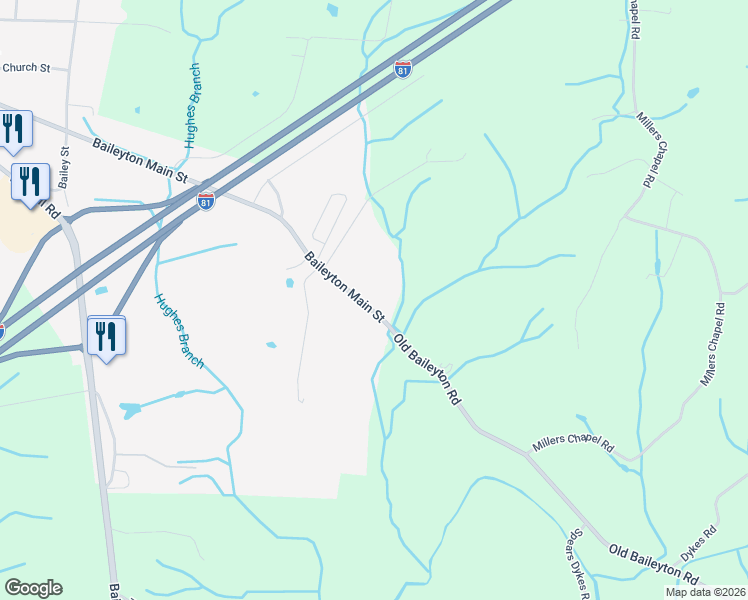map of restaurants, bars, coffee shops, grocery stores, and more near 119 Baileyton Main Street in Greeneville