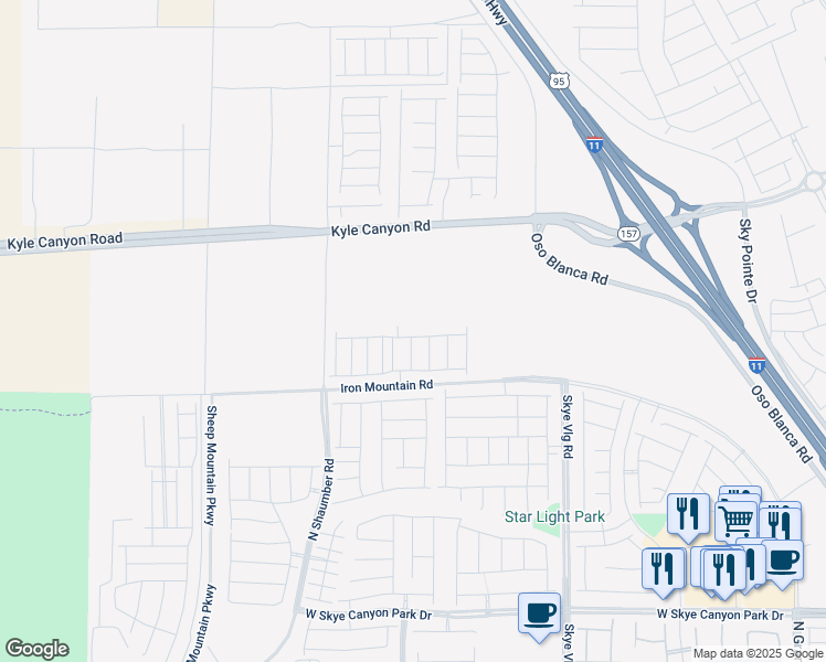 map of restaurants, bars, coffee shops, grocery stores, and more near 9253 Gorman Street in Las Vegas