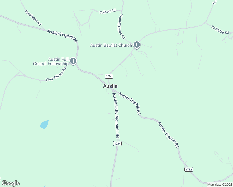 map of restaurants, bars, coffee shops, grocery stores, and more near 8431 Austin Traphill Road in Elkin