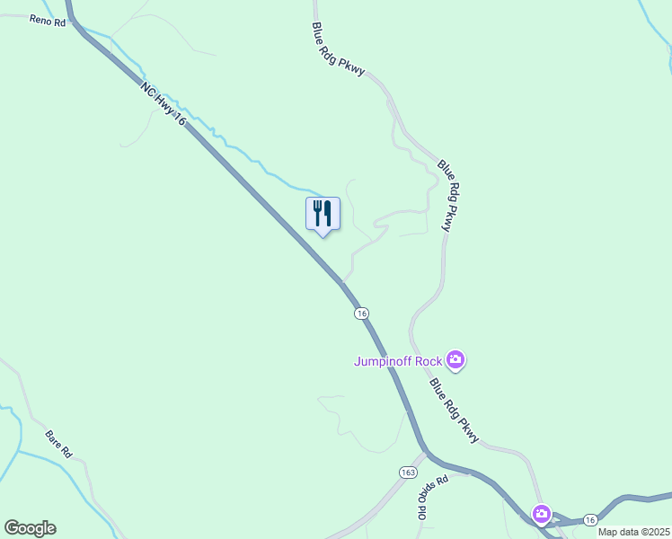 map of restaurants, bars, coffee shops, grocery stores, and more near 121 Doyle Bare Road in West Jefferson