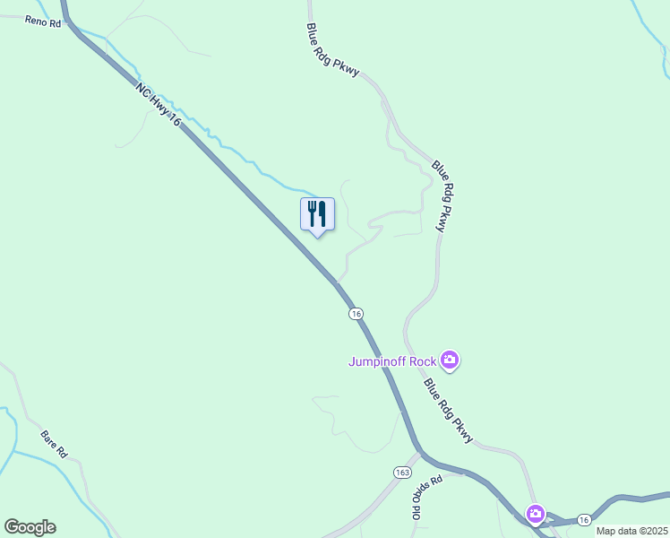 map of restaurants, bars, coffee shops, grocery stores, and more near 121 Doyle Bare Road in West Jefferson