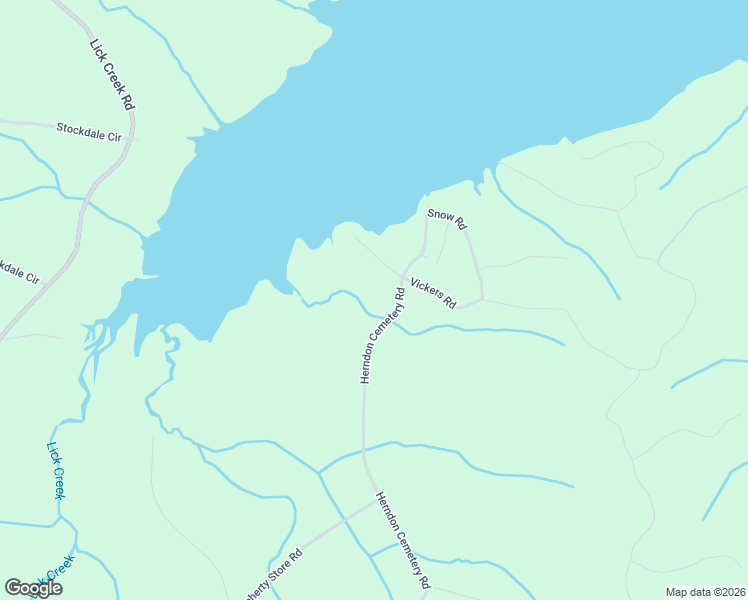 map of restaurants, bars, coffee shops, grocery stores, and more near 1385 Herndon Cemetery Road in Big Sandy