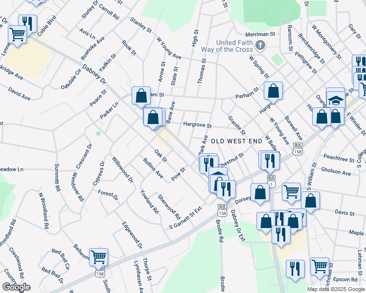 map of restaurants, bars, coffee shops, grocery stores, and more near 1260 McCoin Avenue in Henderson