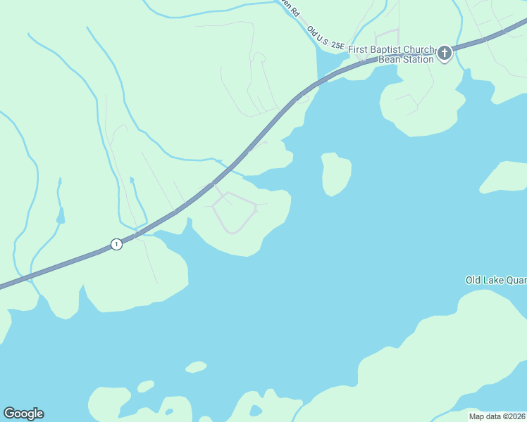 map of restaurants, bars, coffee shops, grocery stores, and more near 470 Shields Crossing Drive in Bean Station