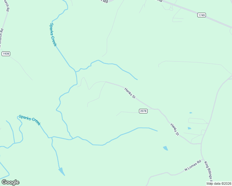 map of restaurants, bars, coffee shops, grocery stores, and more near Hanks Street in Traphill
