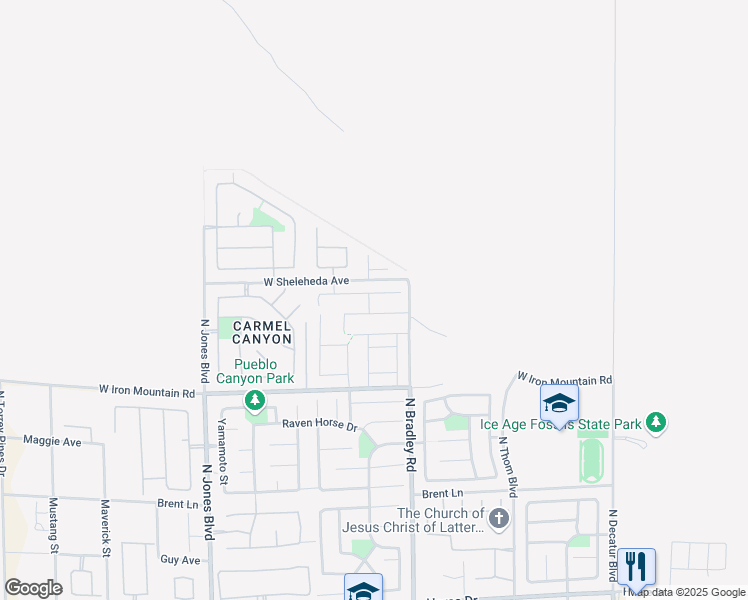 map of restaurants, bars, coffee shops, grocery stores, and more near 5633 Silver Cascade Avenue in Las Vegas