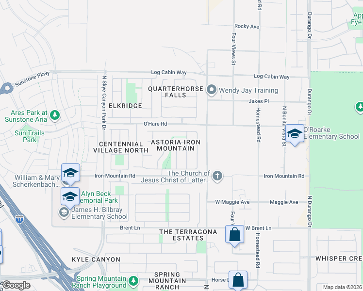 map of restaurants, bars, coffee shops, grocery stores, and more near 8904 Goldstone Avenue in Las Vegas